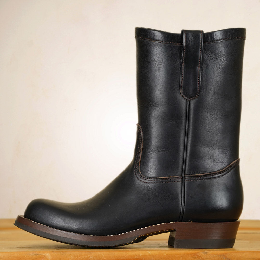 Zerrows Pecos Boots  - Lower Round Toe Last - Black CXL