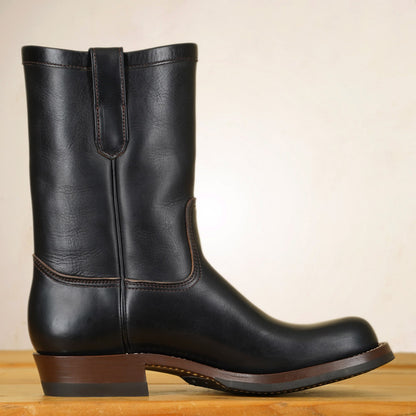 Zerrows Pecos Boots  - Lower Round Toe Last - Black CXL