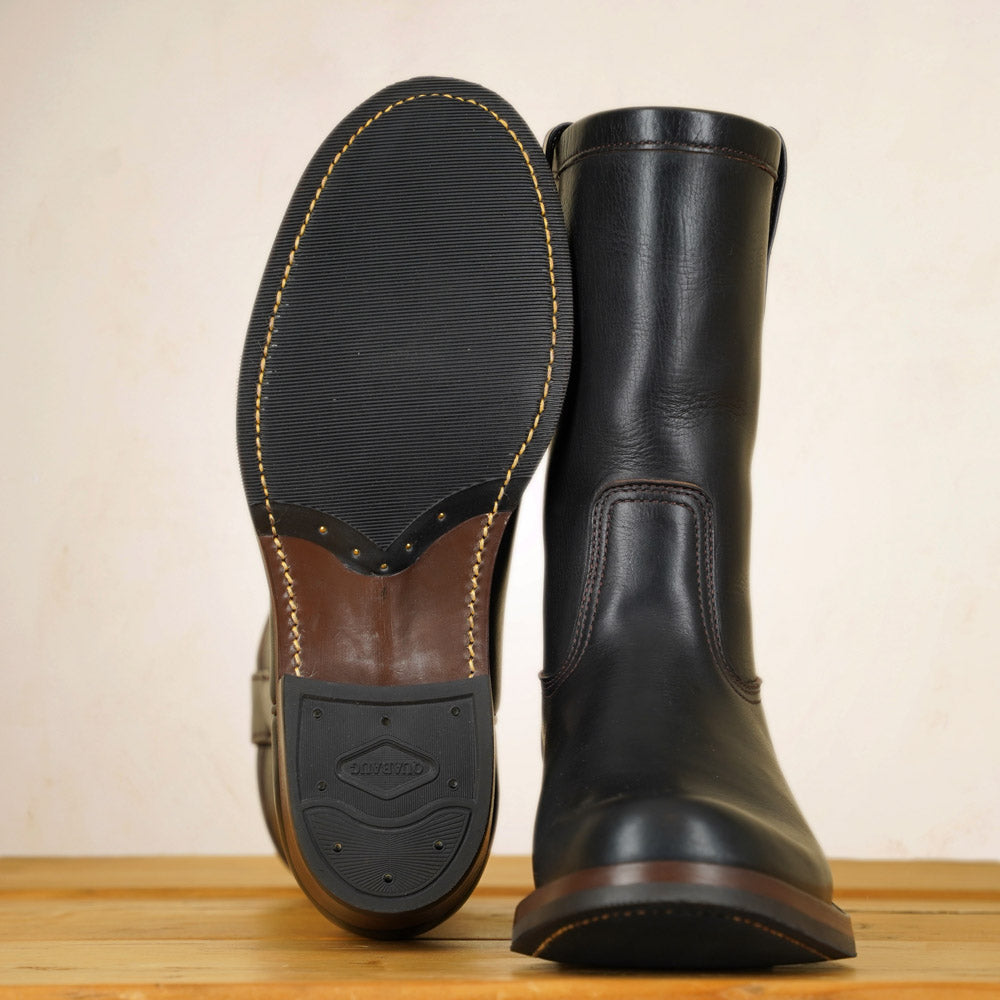 Zerrows Pecos Boots  - Lower Round Toe Last - Black CXL