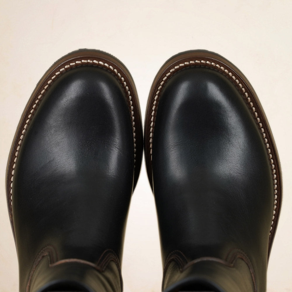 Zerrows Pecos Boots  - Lower Round Toe Last - Black CXL