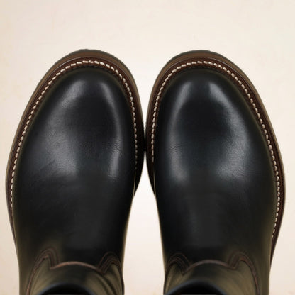 Zerrows Pecos Boots  - Lower Round Toe Last - Black CXL
