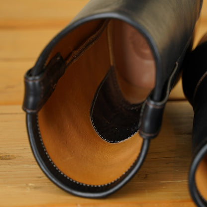 Zerrows Pecos Boots - Semi Chisel Last - Black CXL
