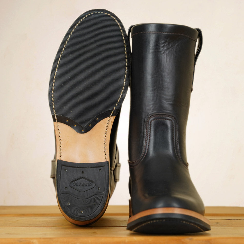 Zerrows Pecos Boots - Semi Chisel Last - Black CXL