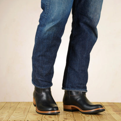 Zerrows Pecos Boots - Semi Chisel Last - Black CXL