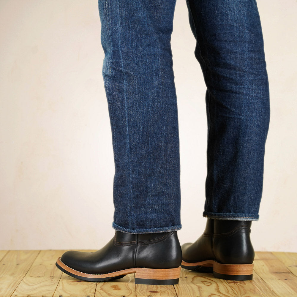 Zerrows Pecos Boots - Semi Chisel Last - Black CXL