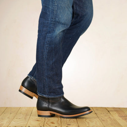 Zerrows Pecos Boots - Semi Chisel Last - Black CXL