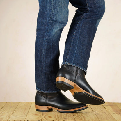 Zerrows Pecos Boots - Semi Chisel Last - Black CXL