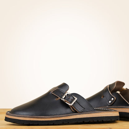 Zerrows Slit Sandals - Black CXL