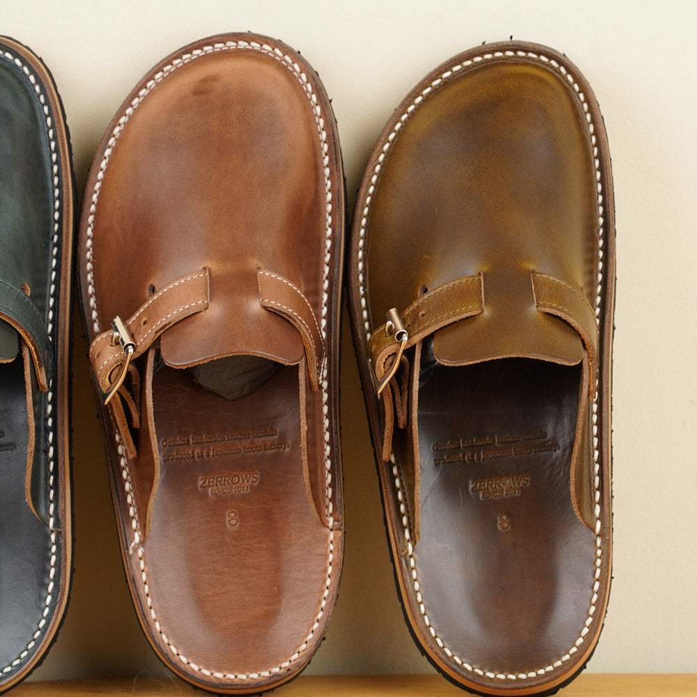 Zerrows Slit Sandals - Olive CXL