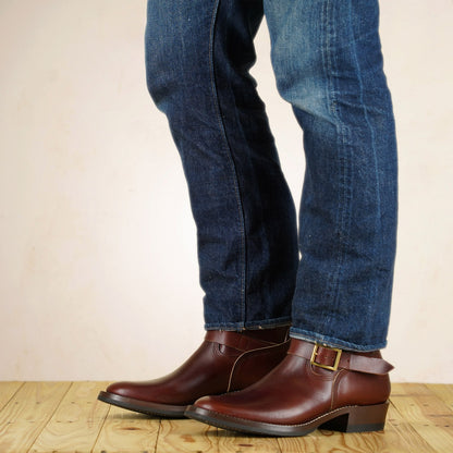 Zerrows Engineer Boots  - Flat Toe Last - Brown CXL