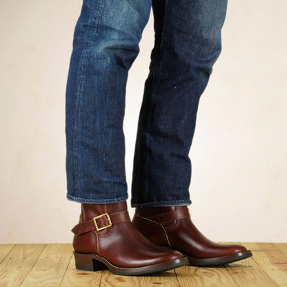 Zerrows Engineer Boots  - Flat Toe Last - Brown CXL