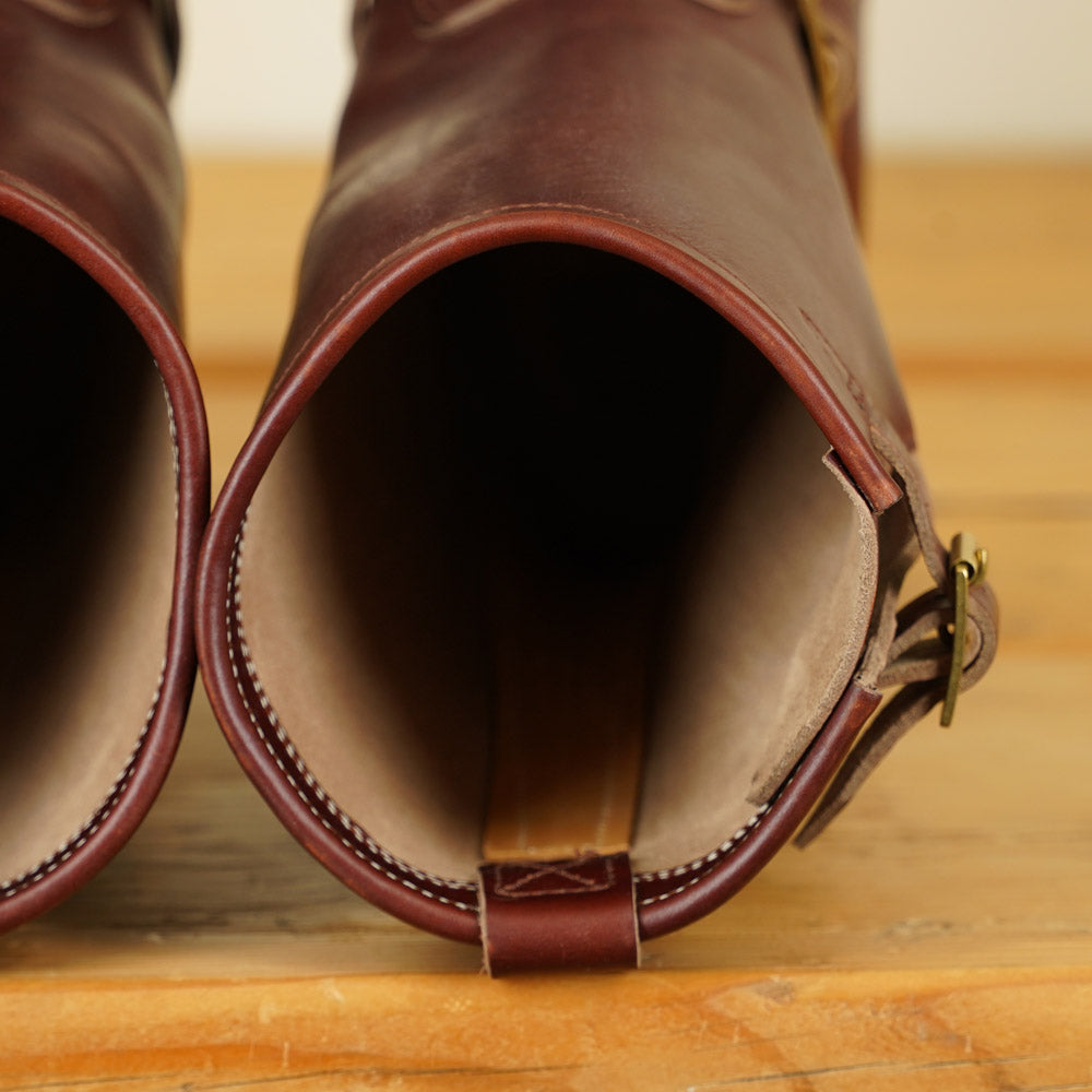 Zerrows Engineer Boots  - Flat Toe Last - Brown CXL