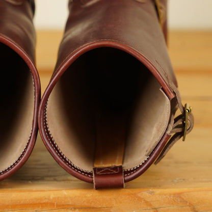 Zerrows Engineer Boots  - Flat Toe Last - Brown CXL
