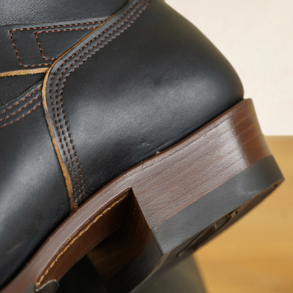 Zerrows Engineer Boots  - Black Tea-Core Latigo