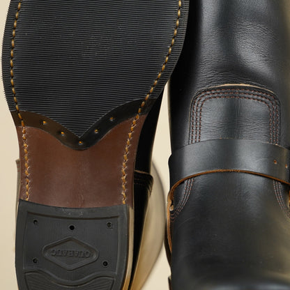 Zerrows Engineer Boots  - Black Tea-Core Latigo