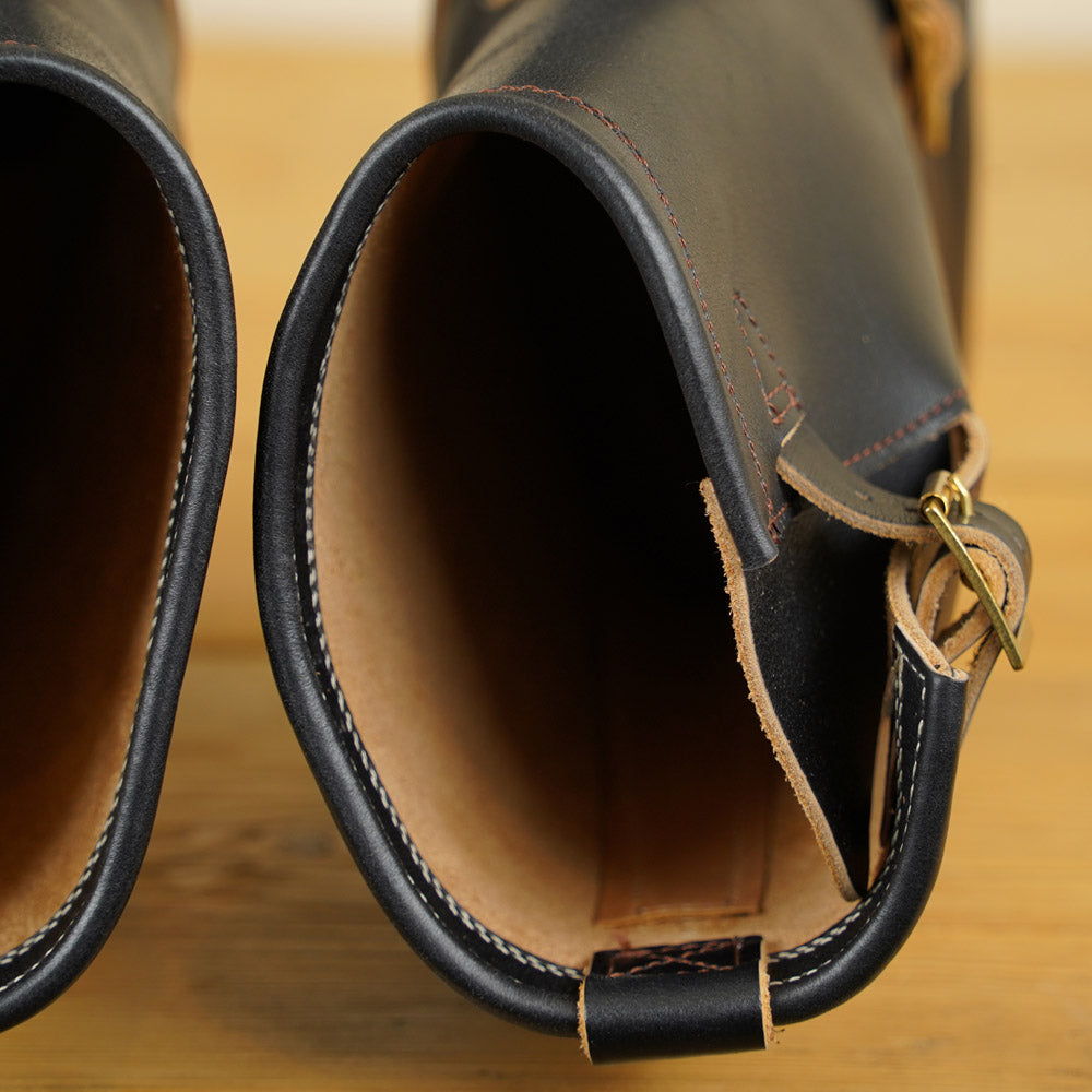 Zerrows Engineer Boots  - Black Tea-Core Latigo