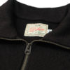 Dehen 1920 1/4 Zip Moto Sweater Black