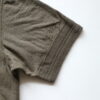 LOOP & WEFT TUCK STITCH RIBBED MILITARY HENLEY