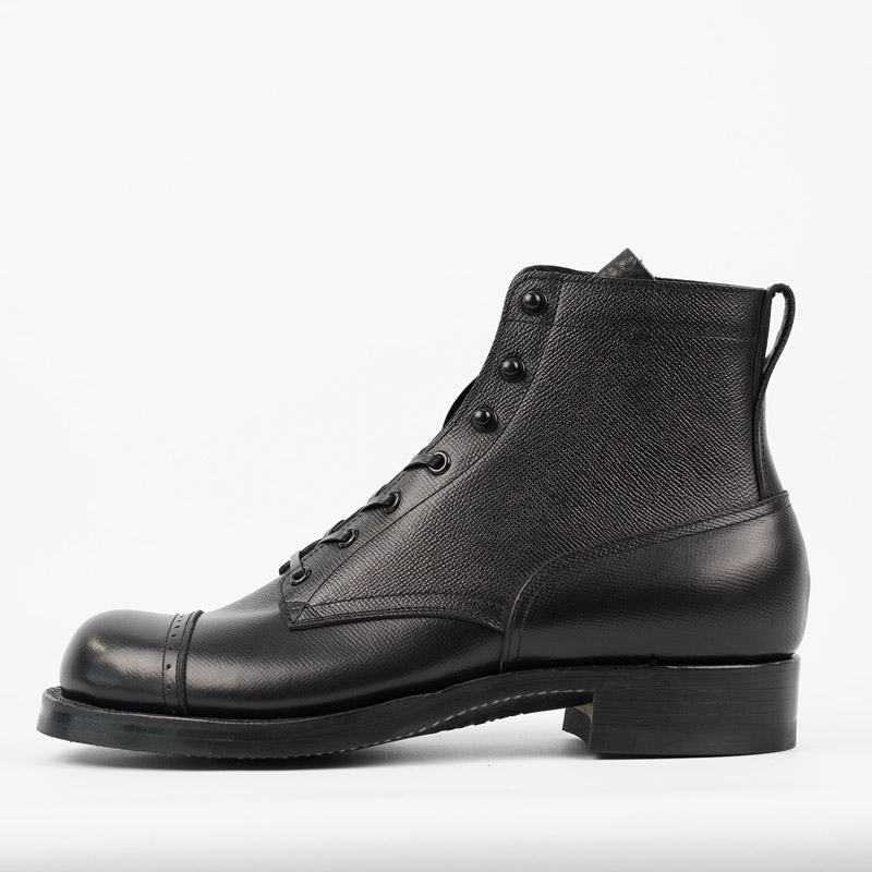 Rolling Dub Trio Roots Boots - Black Emboss Calf - East West Apparel