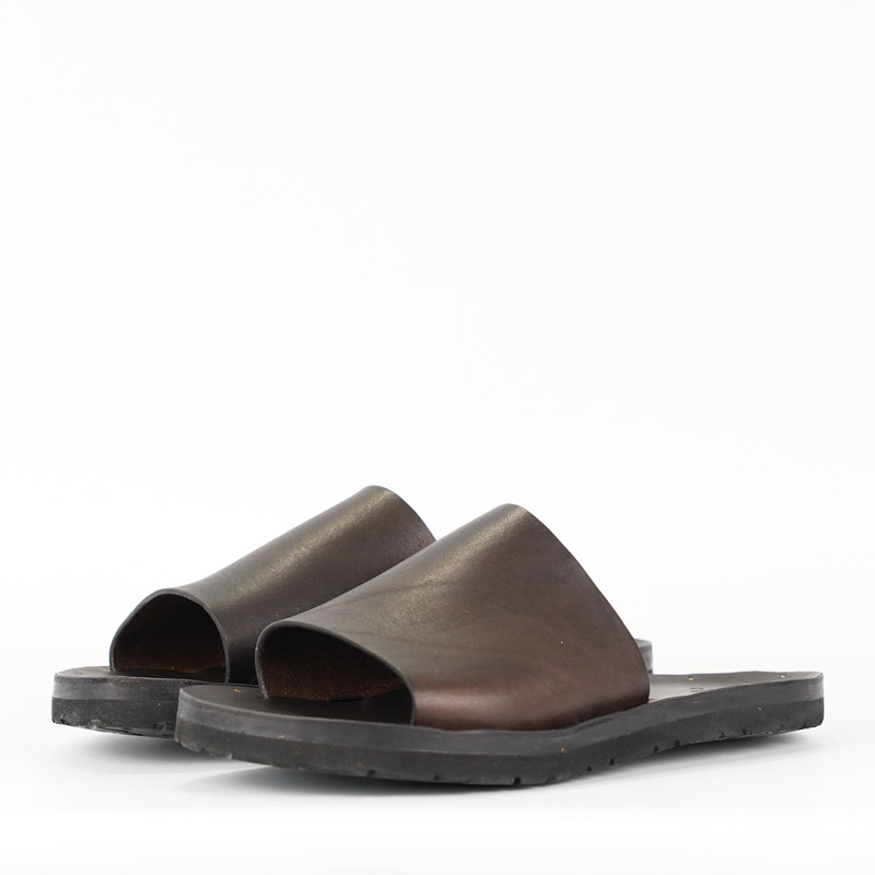 Vasco Travel Sandals – Washed Black Leather