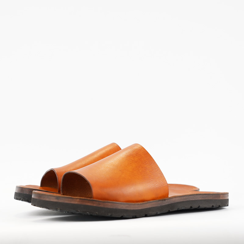Vasco Travel Sandals - Mustard Camel Leather