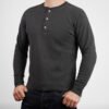 Loop & Weft DOUBLE FACE JACQUARD KNIT HENLEY