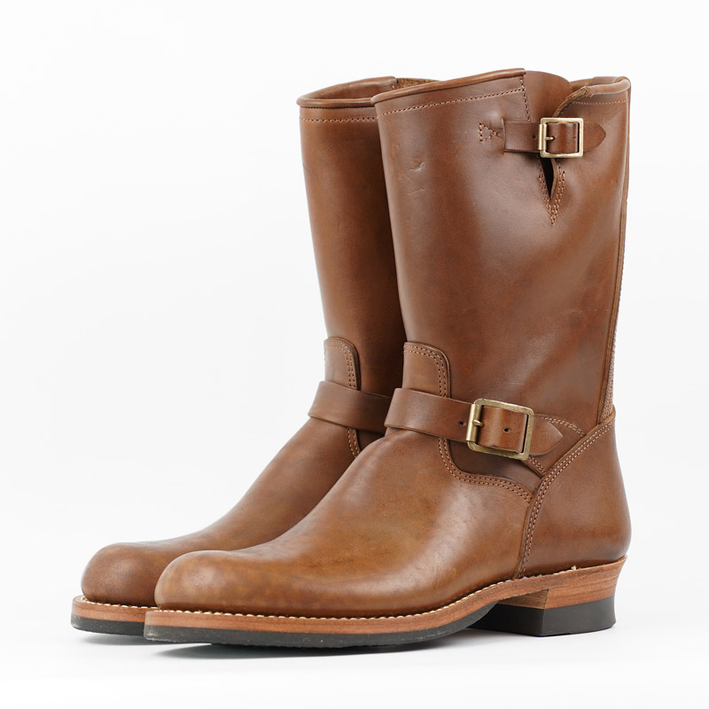 Skoob Wander Engineer Boots – Natural Brown Horsebutt