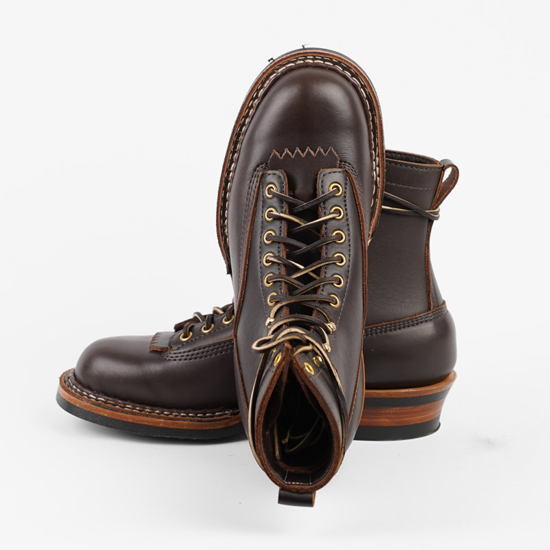 [White's Boots]USA製 7.5D/smoke jumper濃茶色紐なし