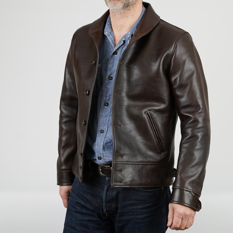 Y’2 Leather EB-143 Jacket – Hand Dyed Horsehide