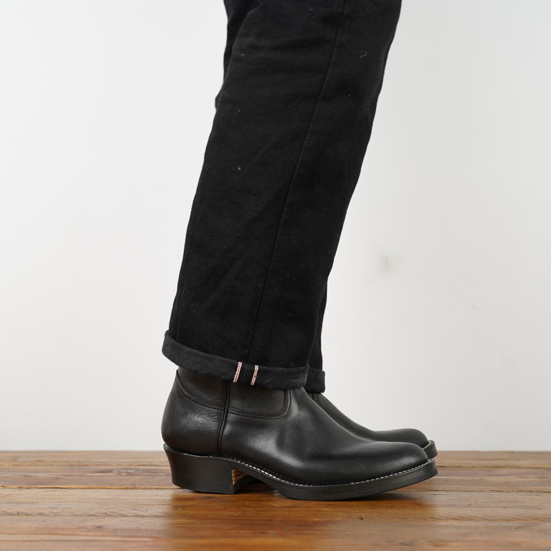 Zerrows Pecos Boots - Black New York Leather - East West Apparel