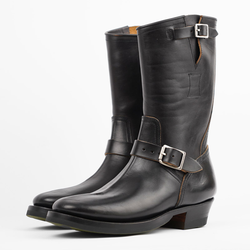 Clinch CN Wide Last Soft Toe Engineer Boots - Horsebutt Black 