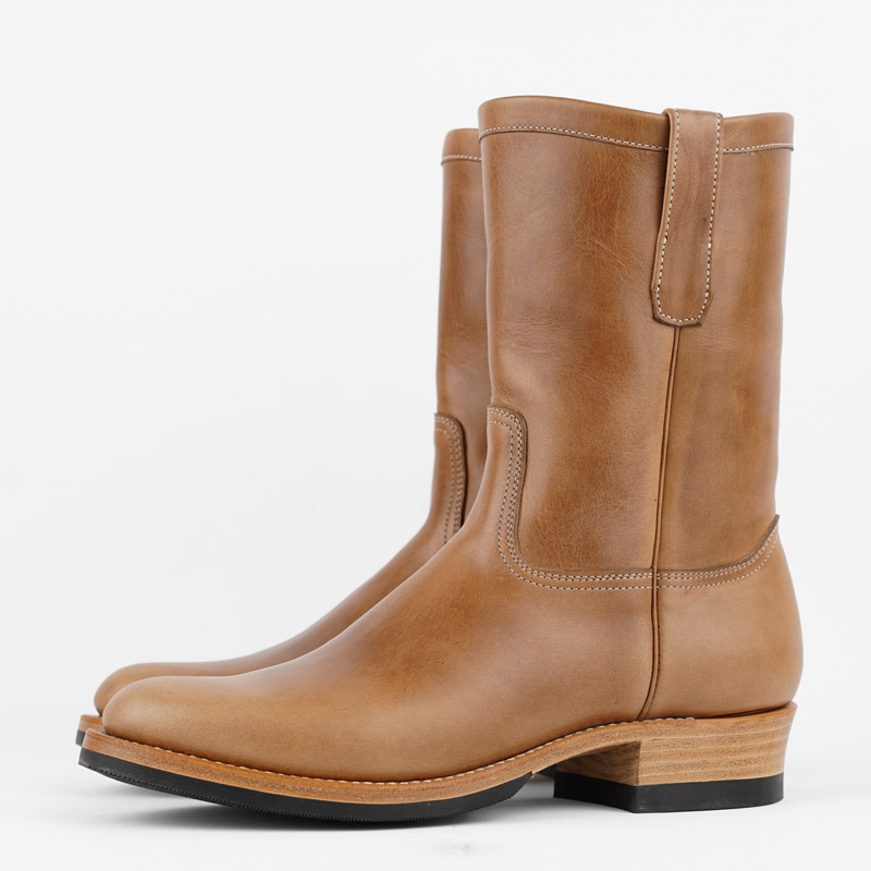 Zerrows Pecos Boots  – Natural Chromexcel Leather