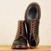 John Lofgren M-43 Boots Dark Brown Waxed Flesh Leather