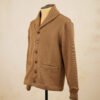 Dehen Shawl Collar Sweater Dark Tan