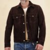 Y'2 Leather TB-139 3rd Type Jacket- Brown Steerhide Suede